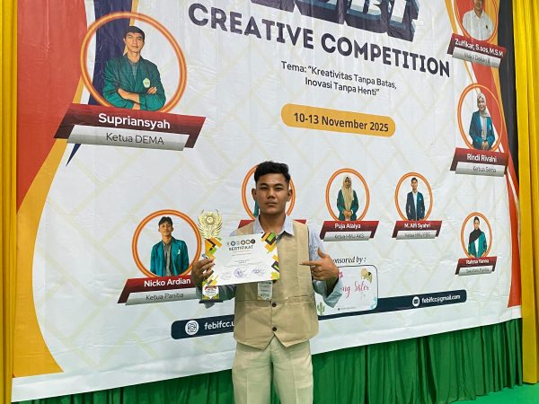 Zainur Izwanda Dinobatkan Sebagai Mahasiswa Berprestasi Universitas Bumi Persada 2026