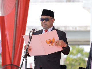 Ketua DPRK Bertugas Membacakan Teks Proklamasi, Perayaan HUT RI Ke-81 di Pidie Berlangsung Khidmat